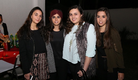  Luisa, Nuria D’Argence, Tere Espinosa y Dalid Gutiérrez .