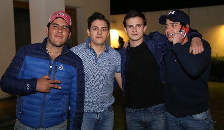  Toro Gómez, Sebastián Días de León, Santiago Corripio y Chema Santos.