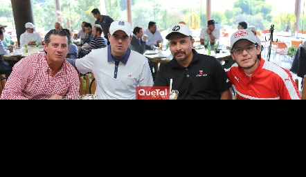  Gustavo González, Santiago Labastida, Vladimir Antonio y Humberto Ramírez.