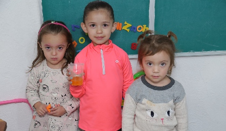  Camila, Andrea y Sofía.