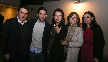  Abraham Salgado, Abraham Salgado, Ana Gaby Díaz Infante, Rosa María Somohano y María José Salgado.