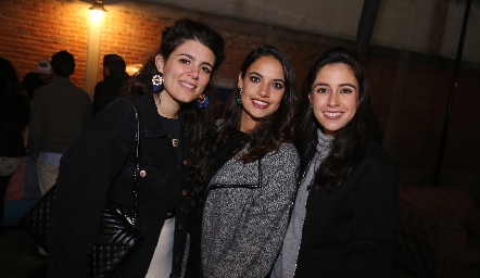  Sofía Cavazos, Marcela Díaz Infante y Teresa Mancilla.
