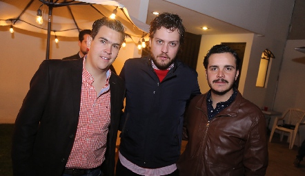  Rodrigo Rosillo, Pato Lozano y Sebastián Safont.