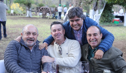  Juan Sarquis, Jorge Mendizábal, Paco Leos y Calolo Pérez.