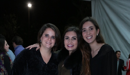  María Autrique, Sofía Rodríguez y Valeria Alcalde.