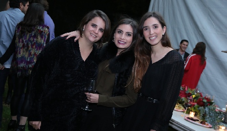  María Autrique, Sofía Rodríguez y Valeria Alcalde.