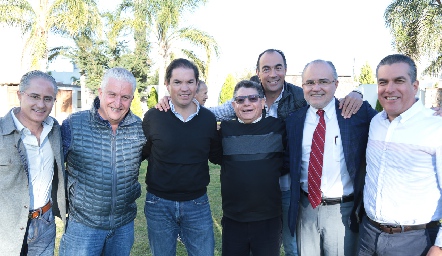   Jorge Aldrett, Luis Gómez Compeán, Jorge Acebo, Eduardo Romo, Fernando López, Erasto Aldrett y Agustín Esparza.