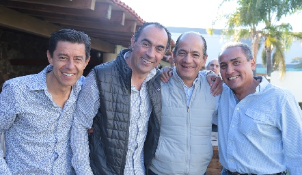  Andrés Martínez, Fernando López, Elías Abud y Arturo González.