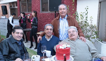  Francisco López, Miguel Arriaga, Memo Torres y Nacho Portillo.
