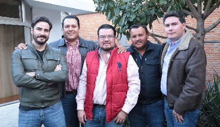  Carlos y Elías Torres, Ricardo Nava, Elías Torres y Héctor Borboa.