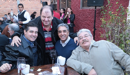 Francisco López, Alfonso Ruiz, Miguel Arriaga y Nacho Portillo.