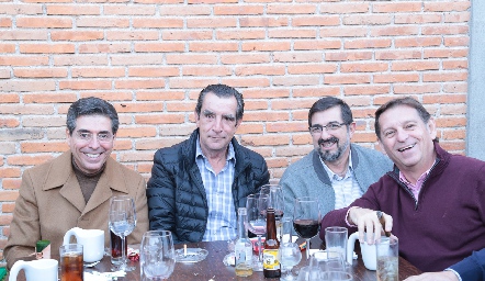  Ángel de Luna, Gerardo Torres, Federico Cuadra y Carlos Abella.