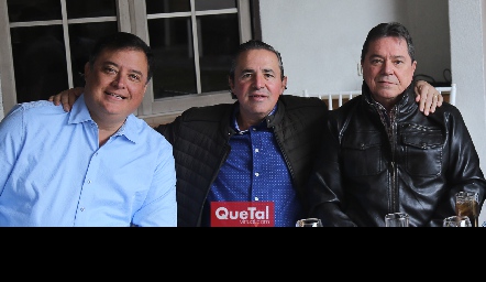  Luis Alcalde, Gerardo Valle y Jorge Valle.
