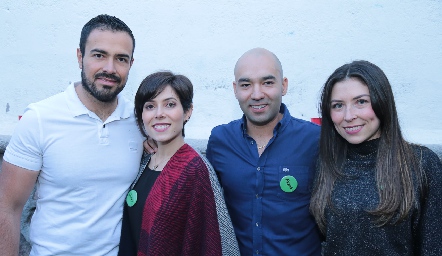  Roberto González, Jimena Treviño, Alejandro del Castillo y María José Treviño.