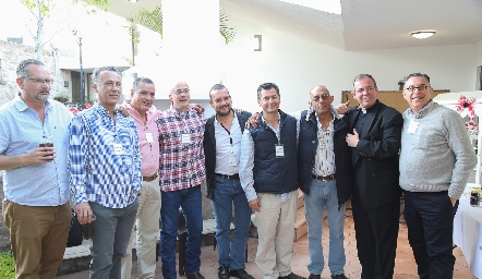  Rafael de León, Fitos Rivera, Daniel Sánchez, Sergio Bedolla, Jorge Suárez, Juan Pablo Martínez, Juan Manuel Hernández, Gabriel Del Valle y Javier  Silva.