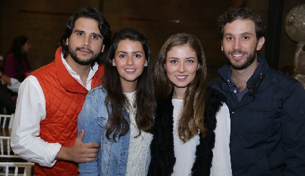  Rodrigo Mercado, Vicky Álvarez, Elizabeth Treviño y Andrés Torres.