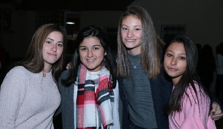  Andrea, Sofi, Diana y Arantza.