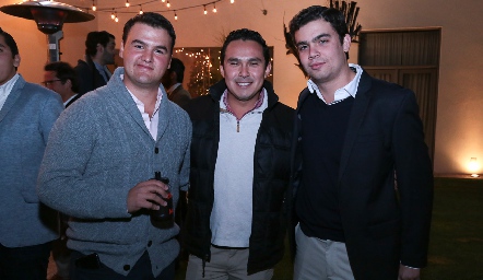  Vicente González, Abel Calderón y Carlos Fonseca.