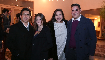  Santiago Sandoval, Haydee Vallejo, Marina Segovia y Memo Morales.