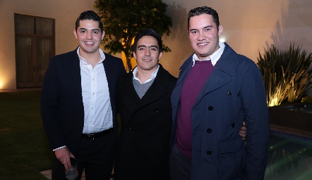  Andrés López, Santiago Sandoval  y Memo Morales.