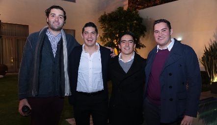  Enrique Zamanillo, Andrés López, Santiago Sandoval  y Memo Morales.