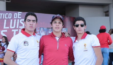  Chente Azcona, Javier Duarte y Marcelo Castillo.
