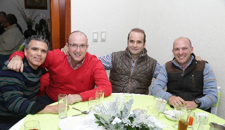  Luis Motilla, Manuel Martín Alba, Juan Carlos Villalobos y Gerardo Del Valle.