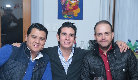  Francisco Loredo, Memo Reed y Juan Sarquis.