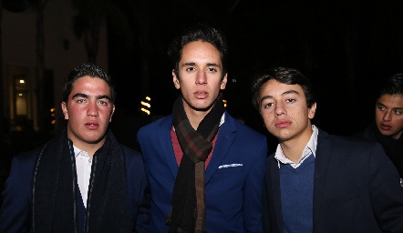  Chente Azcona, Juan Pablo Chevaile y Rodrigo Padilla.