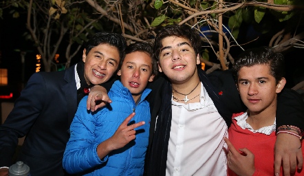  José Miguel, Juan Pablo Ruiz, Juan Pablo Payán y José Roberto Guevara.