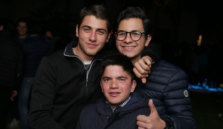  Juan Carlos Andrade, Rodrigo Villasana y Fermín Azcona.