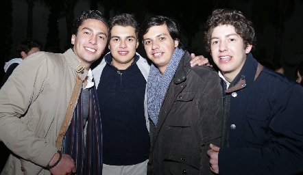  Rafa Villanueva, Israel Hernández, Pato Rodríguez y Dago Castillo.