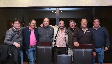  Gustavo Medina, Javier Córdova, Manolo Martins, Manuel Carrillo, Óscar Mendizábal, Alejandro Aguillón y Antonio Gutiérrez.
