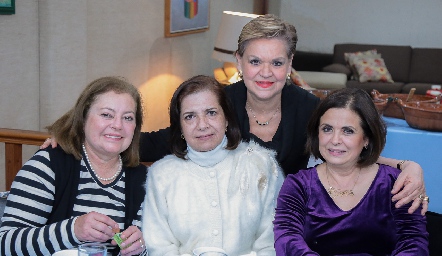  Rosario Llaguno, Lourdes Mora, Mónica Labastida y Dora Cabrera de Dibildox.