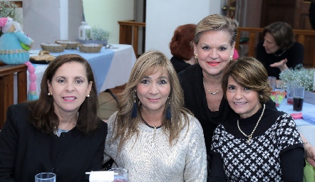  Tere Garza, Cristina Córdova, Mónica Labastida e Isa Cabrera de Garza.