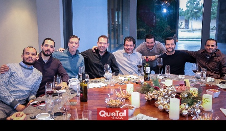  Miguel Fernández, Armando Gutiérrez, Marcelo Galán, Carlos Hampshire, Mauricio Silva, Héctor Stevens, Carlos de los Santos y Mauricio González.
