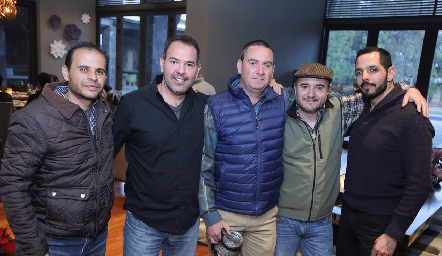  Mauricio González, Carlos Hampshire, Emilio Heinze, Carlos Díaz de león y Armando Gutiérrez.