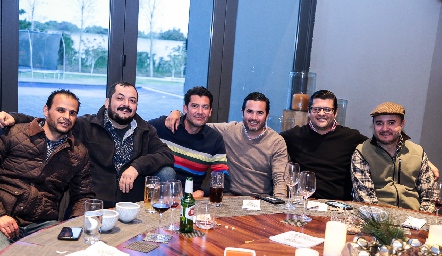  Mauricio González, Carlos Betancourt, Daniel Díaz, Héctor Stevens, Héctor González y Carlos Díaz de León.
