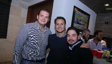  Mauricio Ruiz, Ricardo Leos y Miguel Torres.