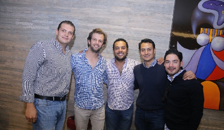  Mauricio Ruiz, Alejandro Abud, Javier Campos, Ricardo Leos y Miguel Torres.