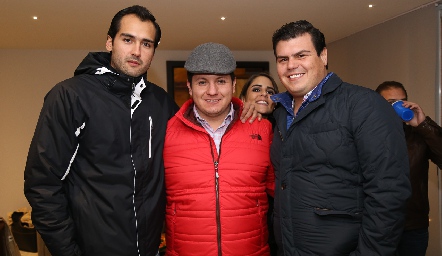  José Iga, Nacho Puente y  Mauricio Labastida.