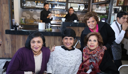  Lucero Aramis, Cony Aramis, Lourdes Montemayor  y Guillermina Anaya.