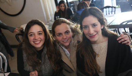  Eugenia Torres, Gaby Foyo y Mariana Lamas.