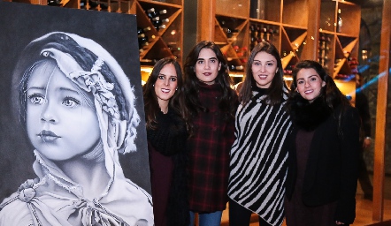  Claudia Antunes, Mariana Rodríguez, Lili Medina y Vicky Álvarez.