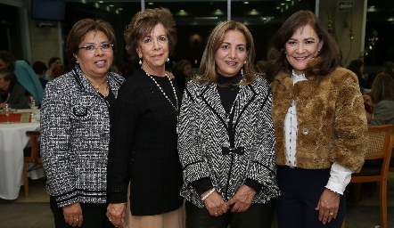  Carmelita Vázquez, Lucero Rosillo, Martha Acevedo y Gladys Castellanos.