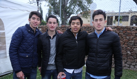 Andrés, Andrés, Claudio y Chema.