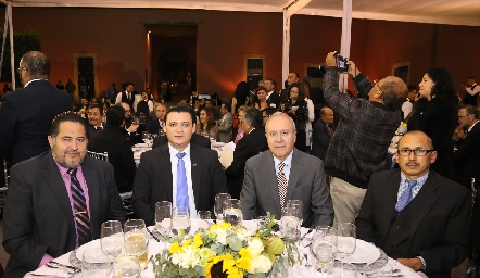  Sergio Sierra, Darwin Medina, José Luis Garza y Gerardo Benítez.