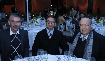  Víctor Munguía, Antonio Alvarado y Mario Mora.