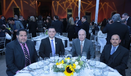  Sergio Sierra, Darwin Medina, José Luis Garza y Gerardo Benítez.