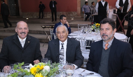  José Iga, Leopoldo Stevens y Armando Herrera.